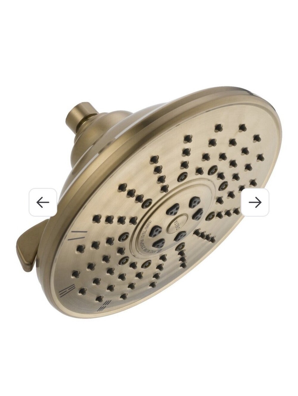 Delta Faucet 3-Spray Touch-Clean Shower Head, Champagne Bronze 52680-CZ